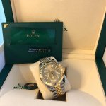 Rolex Sky Dweller Yellow Gold Champagne Dial 42MM Bezel Two Tone Jubilee Men's Watch 326933