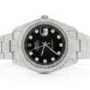 rolex datejust iced out