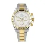 rolex daytona gold white dial