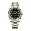 rolex oyster perpetual datejust black face