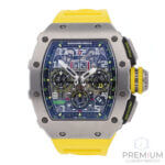 yellow richard mille watch