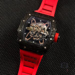 black and red richard mille