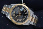 rolex datejust iced out