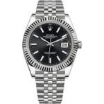 rolex datejust black dial