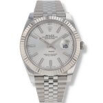 rolex datejust 41 white dial jubilee