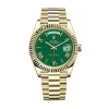 rolex day date gold green