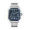 blue face cartier watch