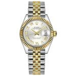 ladies datejust two tone