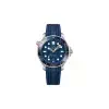 omega seamaster blue rubber strap