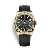 Rolex-Sky-Dweller-42MM-Yellow-Gold-Black-Dial-Rubber-Strap-326238-Watch-1