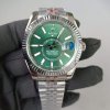 rolex sky dweller mint green jubilee