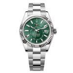 rolex sky dweller green face dail